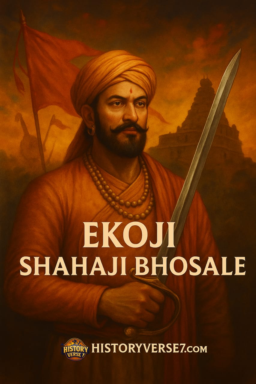 Read more about the article 👑 एकोजी (वेंकोजी) शाहाजी भोसले: 12 अद्भुत और शक्तिशाली अनसुने सच जो इतिहास में दबा दिए गए! ⚔️