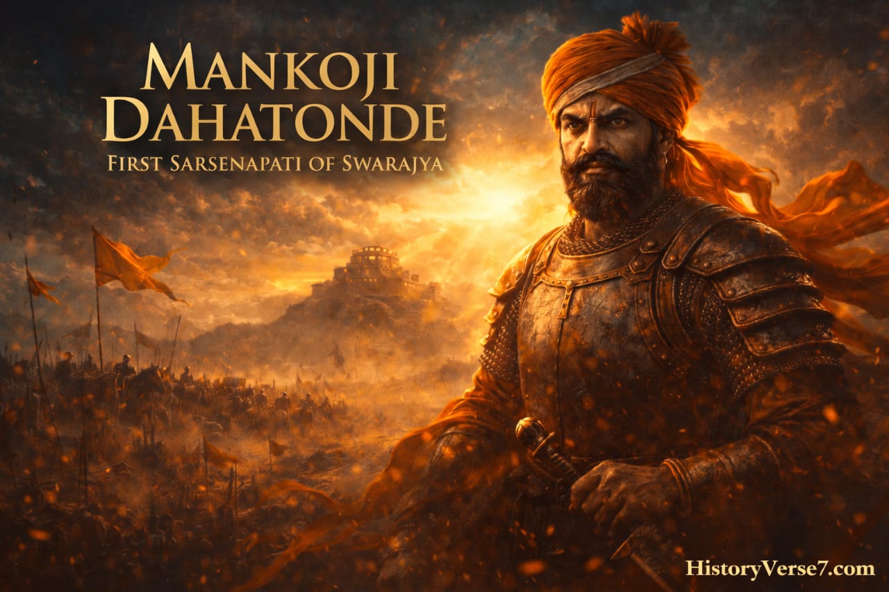 You are currently viewing 👑⚔️ Mankoji Dahatonde: 11 Unbreakable & Legendary Truth — स्वराज्य के प्रथम सरसेनापति की सच्ची, प्रेरक और महाबलशाली वीर! 🛡️🔥🚩