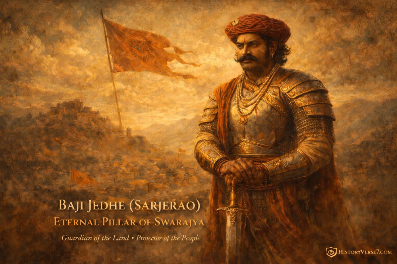 Read more about the article 👑⚔️ Baji Jedhe (Sarjerao): 9 Unbreakable, Legendary & Authentic Facts — कारी के देशमुख, बेलसर के अजेय विजेता और स्वराज्य के सुदृढ़ स्तंभ! 🛡️🔥🚩