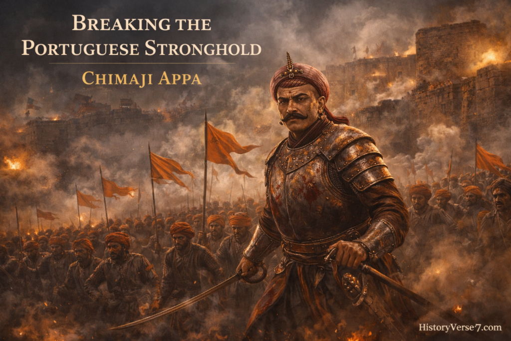 blog4-19-1024x683 🏰⚔️ Chimaji Appa: 5 Unbreakable, Legendary & Untold Truths — मराठा साम्राज्य का वह योद्धा जिसने पुर्तगालियों को पराजित कर इतिहास बदल दिया! 🔥🛡️