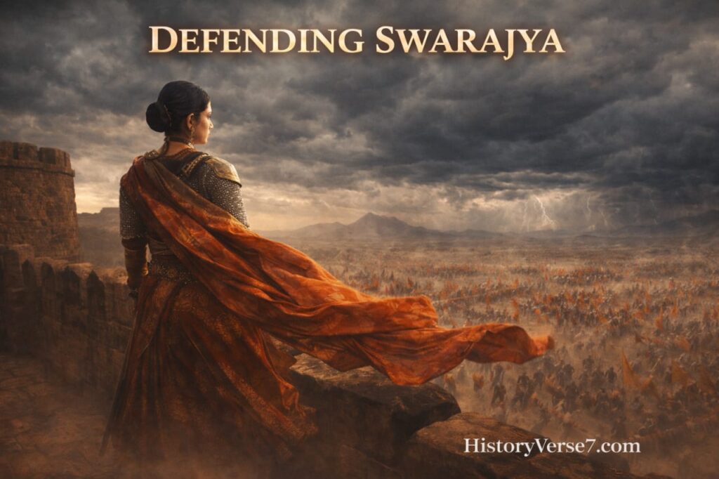 blog4-3-1024x682 👑⚔️ Maharani Tarabai Bhosale: 21 Unbreakable, Legendary & Untold Facts — सिंहासन से रणभूमि तक की अजेय यात्रा, युद्धनीति और अमर विरासत! 🛡️🔥🚩