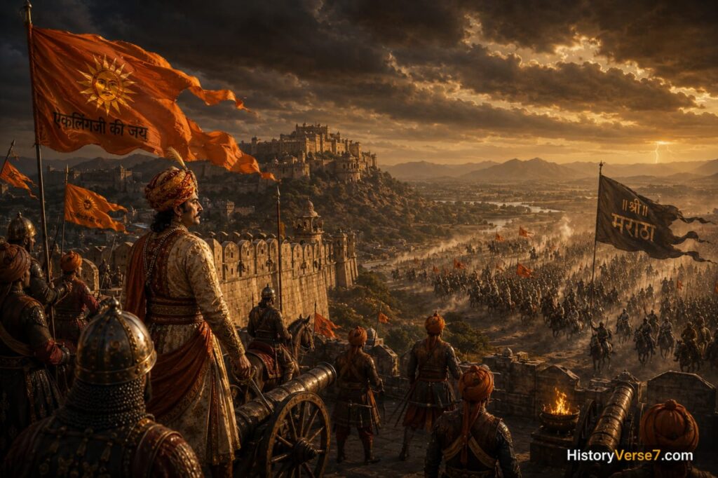 BLOG6-13-1024x682 Maharana Jagat Singh II (1734–1751 CE): The Fearless Architect of Rajput Unity Who Faced the Maratha Crisis in 17 Remarkable Years
