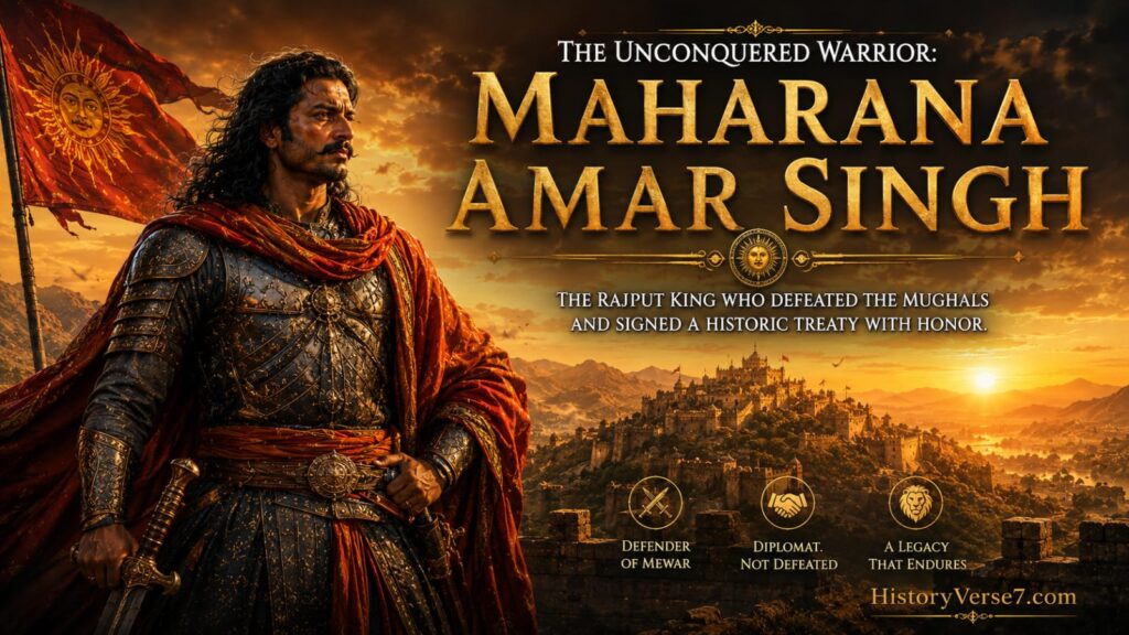 cover-10-1024x576 Unconquered Maharana Amar Singh (1597–1620 CE): The Fearless Warrior of Mewar Who Defied the Mughals and Signed a Historic Treaty in 23 Remarkable Years