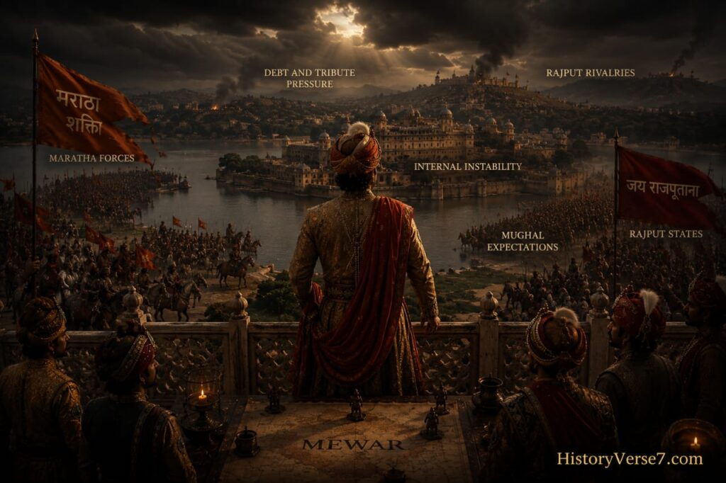 blog5-3-1024x682 Tragic Yet Glorious Maharana Bhim Singh (1778–1828 CE): The Resilient Ruler of Mewar and the Immortal Sacrifice of Krishna Kunwar in 50 Turbulent Years