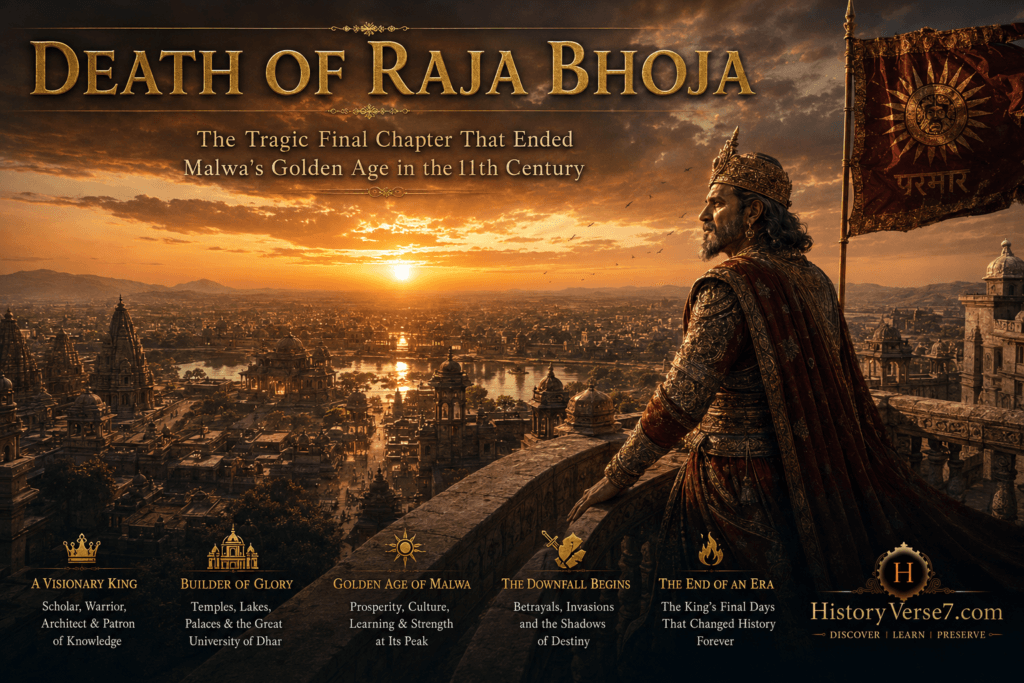 COVER-2-1024x683 Death of Raja Bhoja: The Tragic Final Chapter That Ended Malwa’s Golden Age in the 11th Century