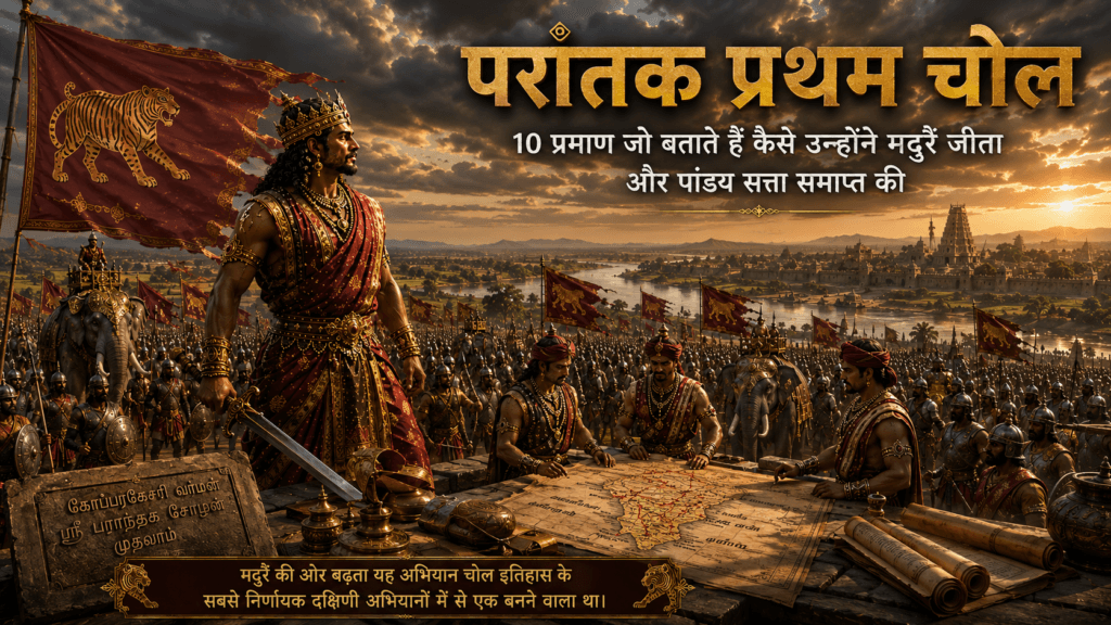 परांतक-प्रथम-चोल-1-1024x576 परांतक प्रथम चोल: 10 प्रमाण जो बताते हैं कैसे उन्होंने मदुरै जीता और पांड्य साम्राज्य समाप्त किया